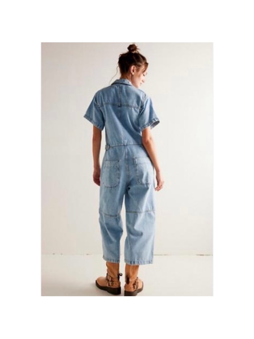Free People we the free on the run cropped coveralls - Picture 2 of 11